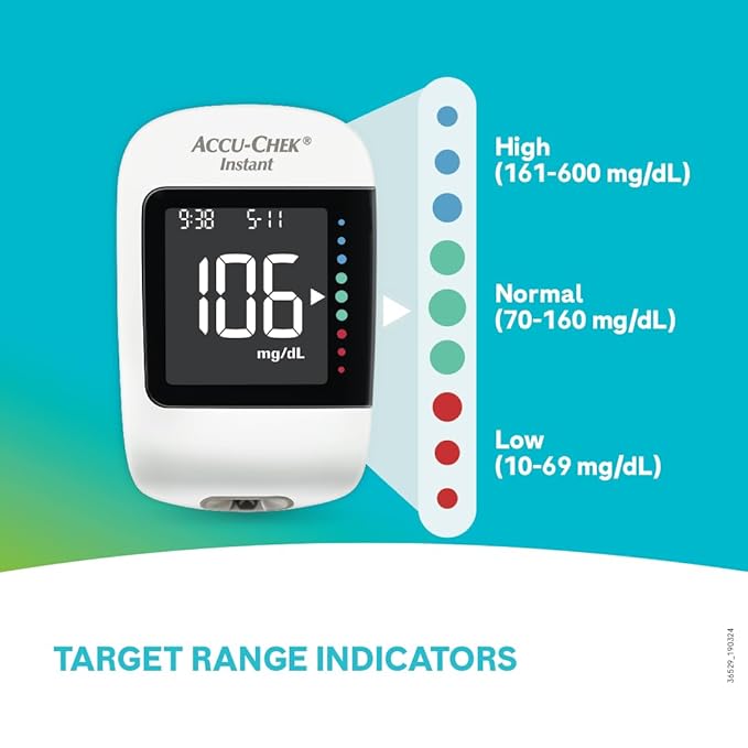 Accu-Chek Instant S Glucose Meter Combo Pack (10 Strips + 10 Lancets) image 2