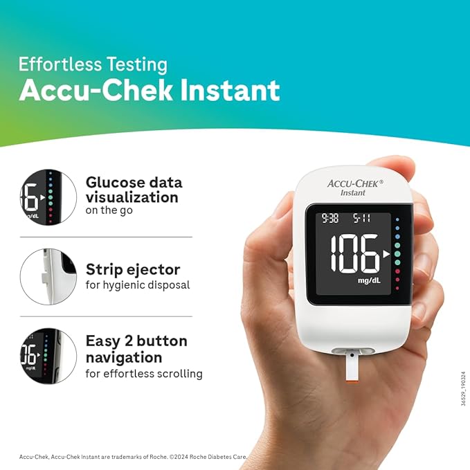 Accu-Chek Instant S Glucose Meter Combo Pack (10 Strips + 10 Lancets) image 3