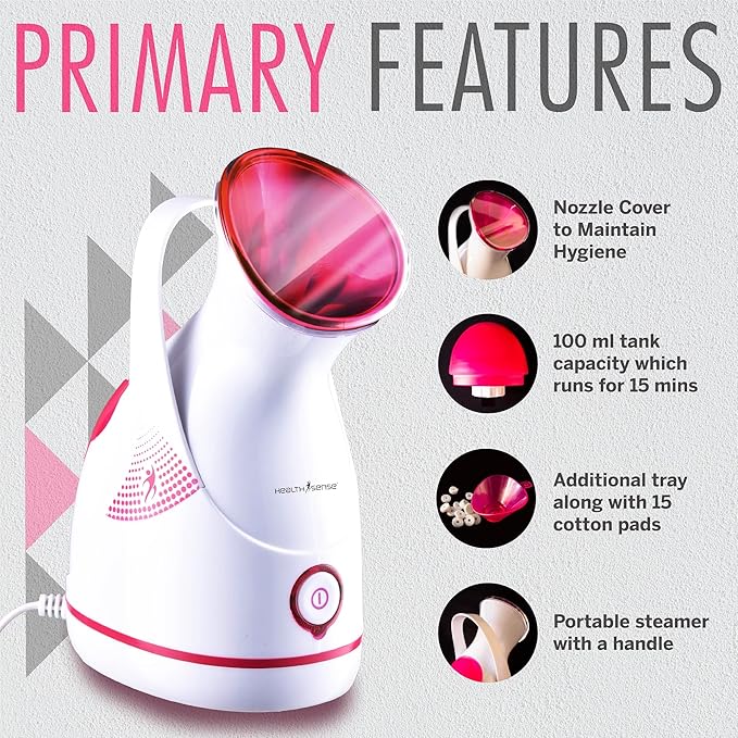 HealthSense FS550 Vapourizer Machine with Nano-Ionic Technology & UV Sterilization image 2