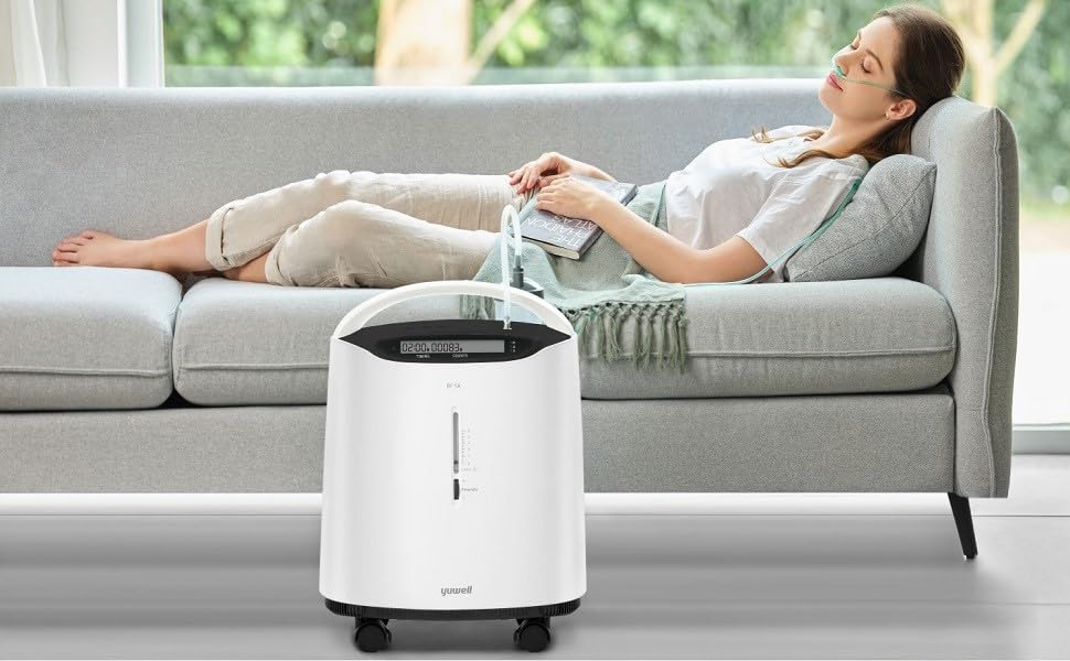 Yuwell 8F-5A Portable Oxygen Concentrator Machine 5LPM | 93% Oxygen Purity image 3