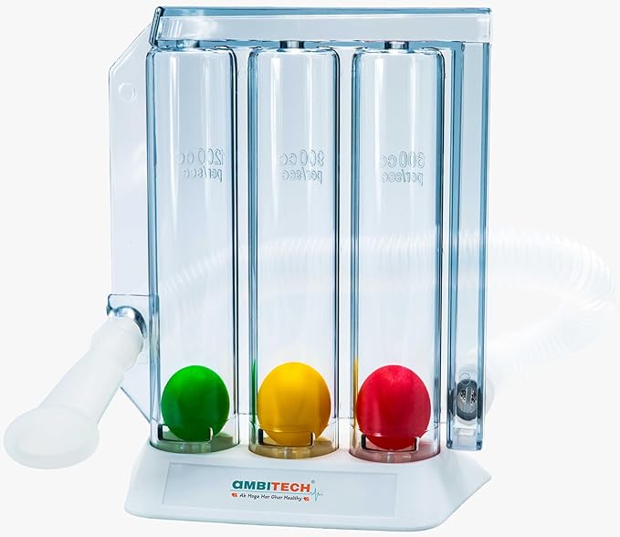AmbiTech 3 Ball Breathing Exerciser Spirometer for Respiratory Therapy image 2