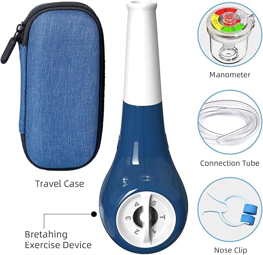 B-Arm Sonmol Breathing Exercise Device with Manometer for Lung Strength Training image 3