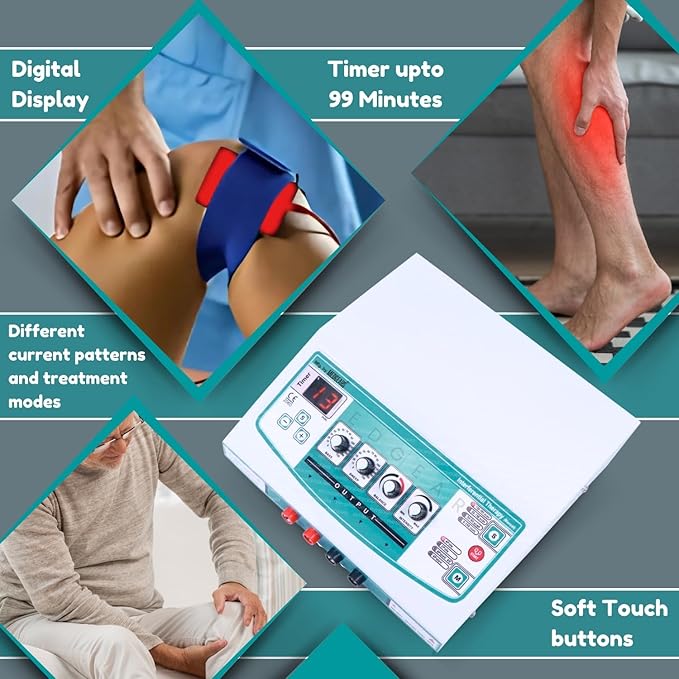 Physiogears Advanced IFT Therapy Machine for Physiotherapy & Muscle Stimulation with 1 Year Warranty image 2