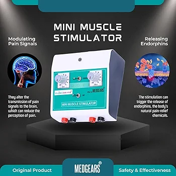 PhysioGears Mini MS Two Channel Muscle Stimulator Machine image 3