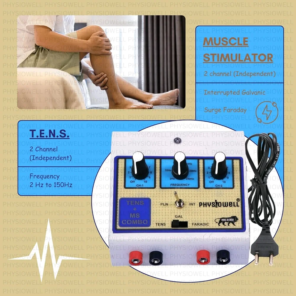 PhysioWell TENS & MS Combo Physiotherapy Machine image 2
