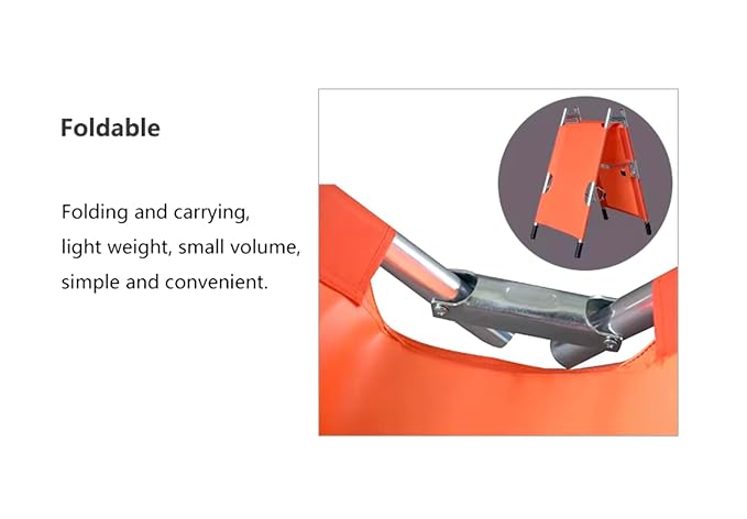 Mported Emergency Folding Stretcher with Safety Belt image 3