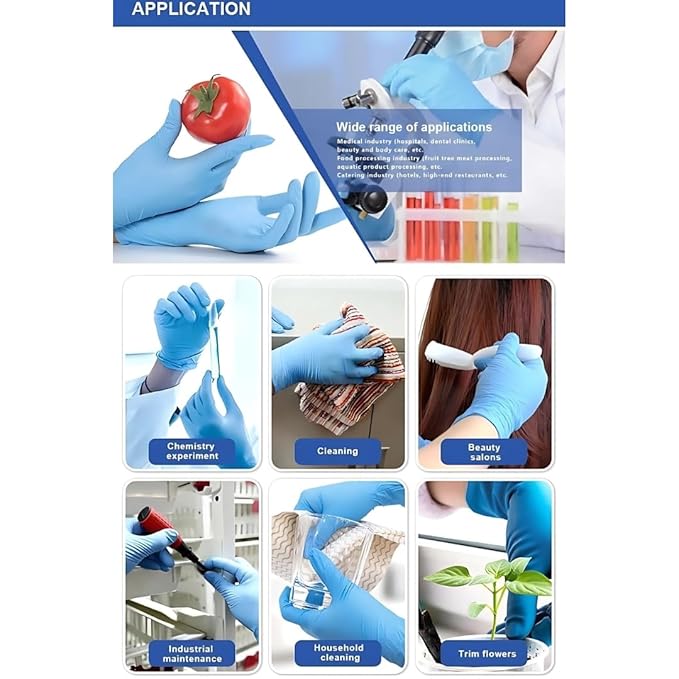 BlueCare Nitrile Protection Gloves image 2