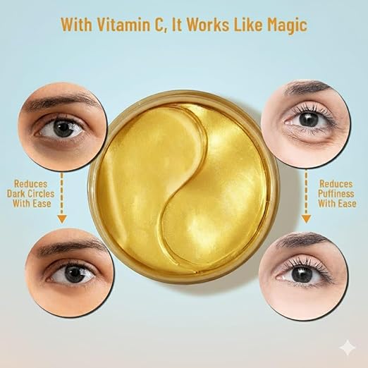 Hydra Anti-Wrinkle Gold Eye Serum Patch with Collagen & Aloe Vera â€“ 60 Pcs image 2