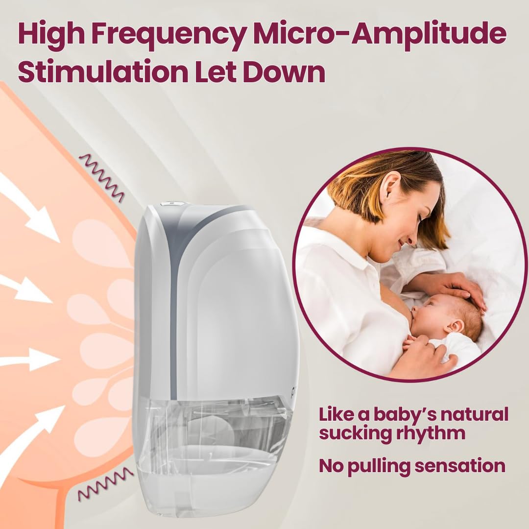 Promom Compact Hands-Free Breast Pump with USB Charging & LED Display image 3