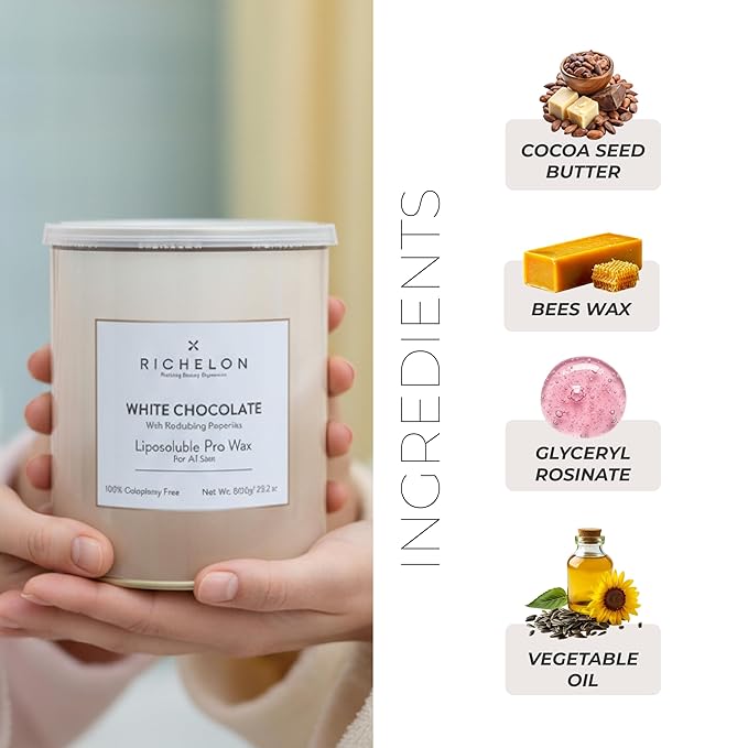 White Chocolate Liposoluble Wax â€“ Professional Soft Wax for Hair Removal (800 g) image 2